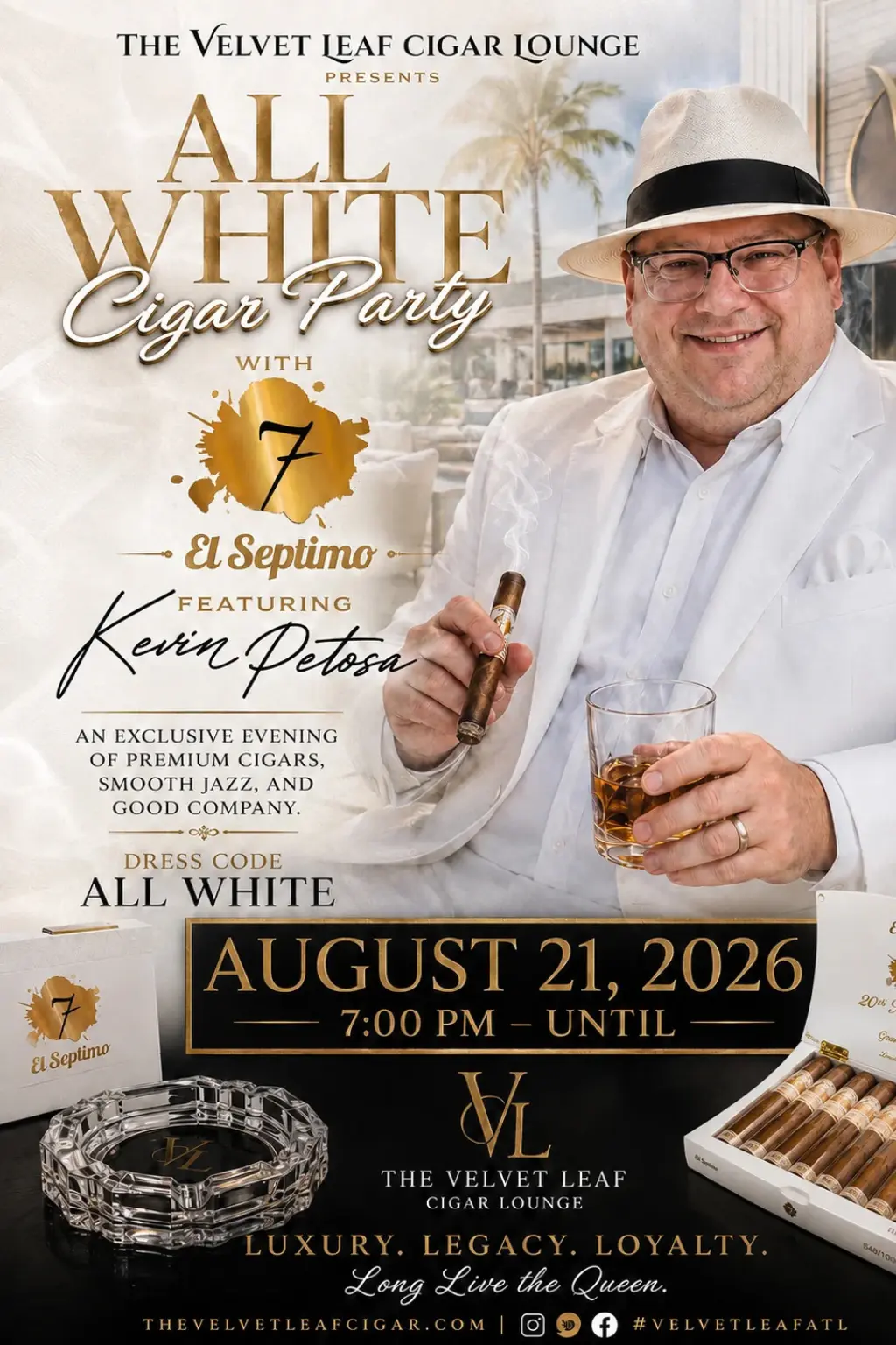 All White Cigar Party